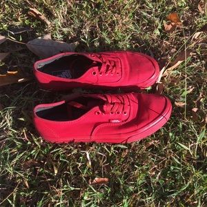 Solid Red Vans